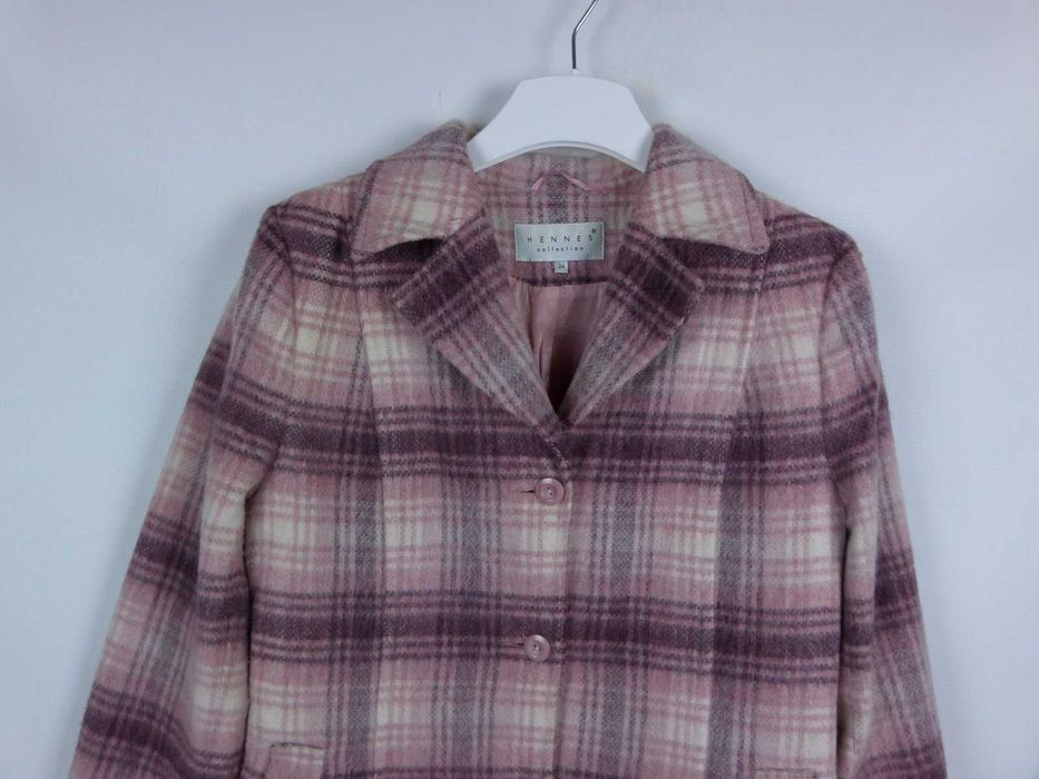 Hennes płaszcz jesionka krata / 34 - S