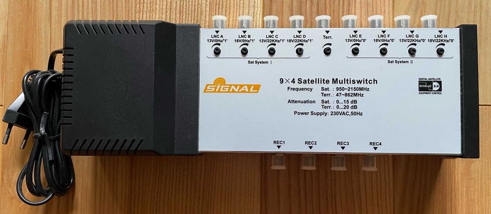 Multiswitch Signal 9/4 do rozdziału / wzmocnienia sygnału TV / SAT