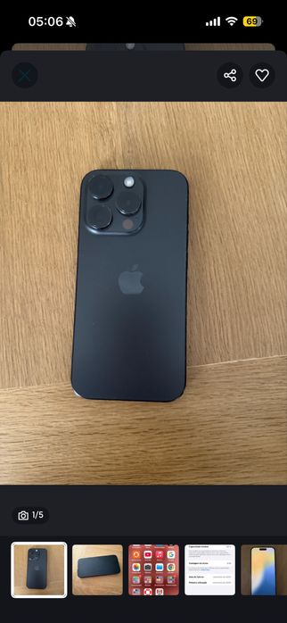 Iphone 15 pro PRETO