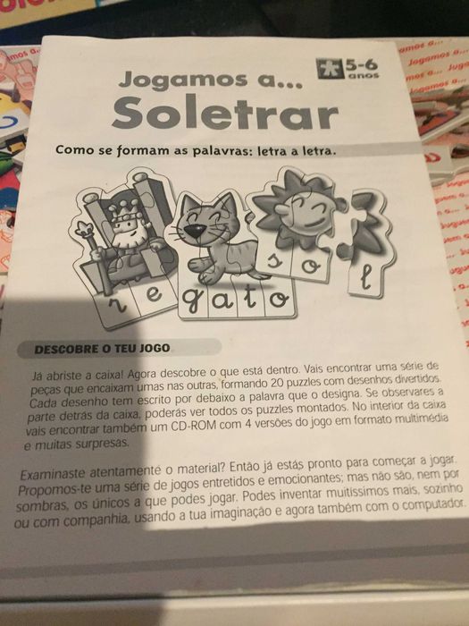Puzzle criança 5-6 anos Aprender a escrever e soletrar - Marca EDUCA