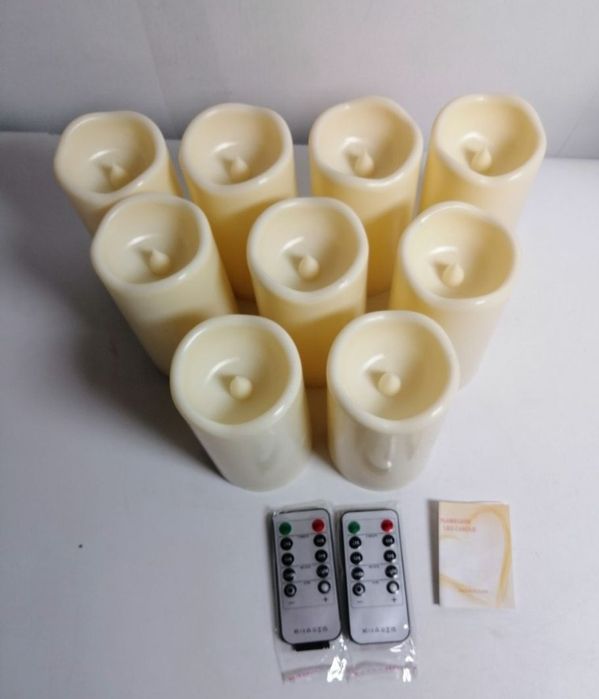 Свічки без полум'яні комплект 9 штук, з пультом. Супер.