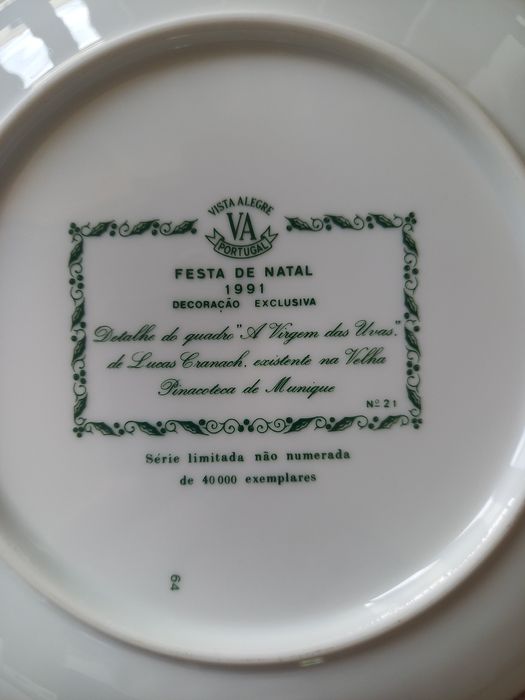 Prato de Natal VA 1991