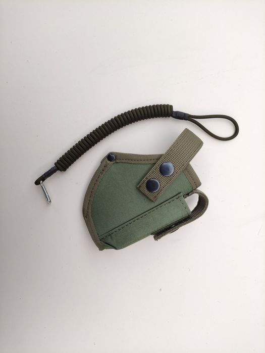 Кобура для ПМ и шнур страховочный петля карабин олива/черный/пиксель
