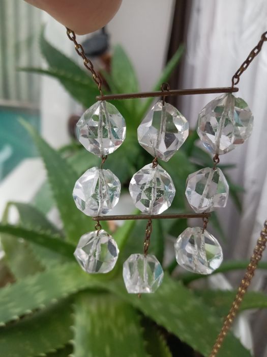 Гірський кришталь,вінтажне кольє