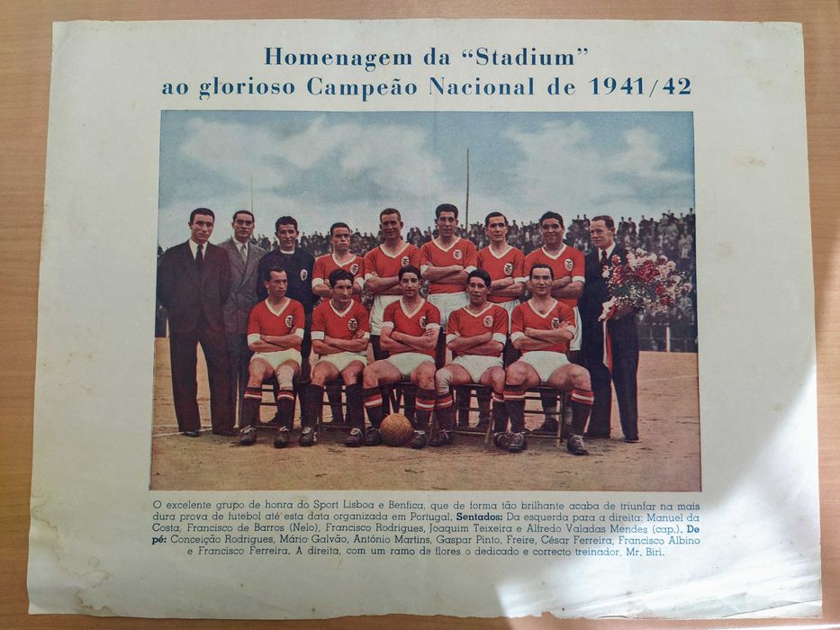 Poster Antigo do Sport Lisboa e Benfica 1941