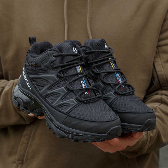 Кросівки зимові Salomon XT-6 Mid Winter Fur Black premium