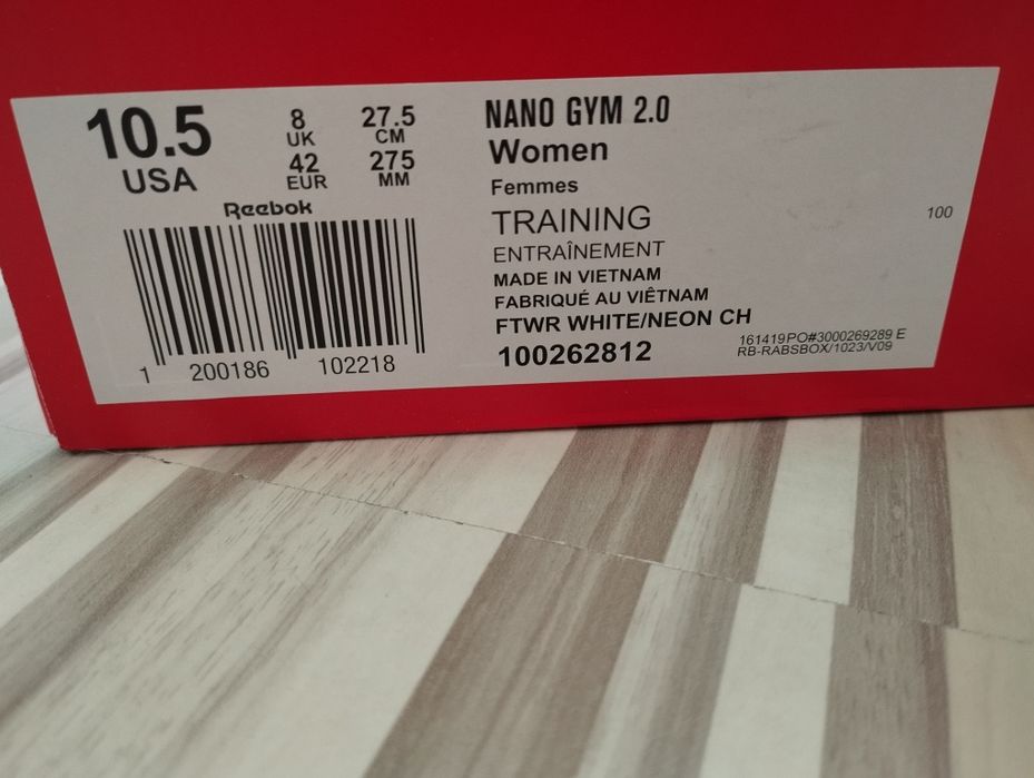 Buty Reebok Nano Gym 2.0 42 nowe z metką 100262812
