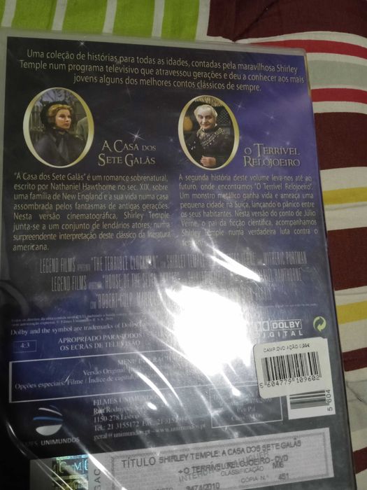 DVD Shirley Temple: Contos Clássicos - Selado