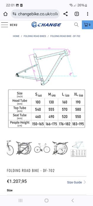 Bicicleta dobrável de rodas grandes, muito leve!