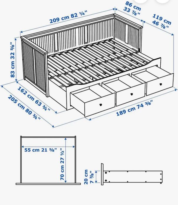 Cama solteiro que vira casal ikeia