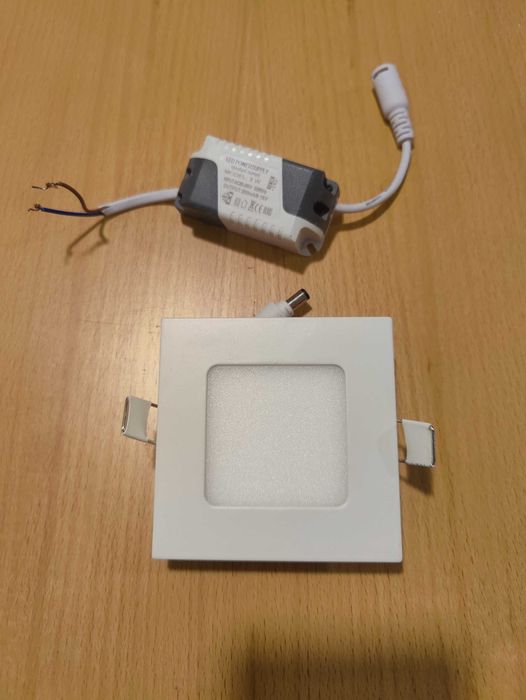 17 x Painel Led 3W Quadrado Teto Downlight Branco Quente