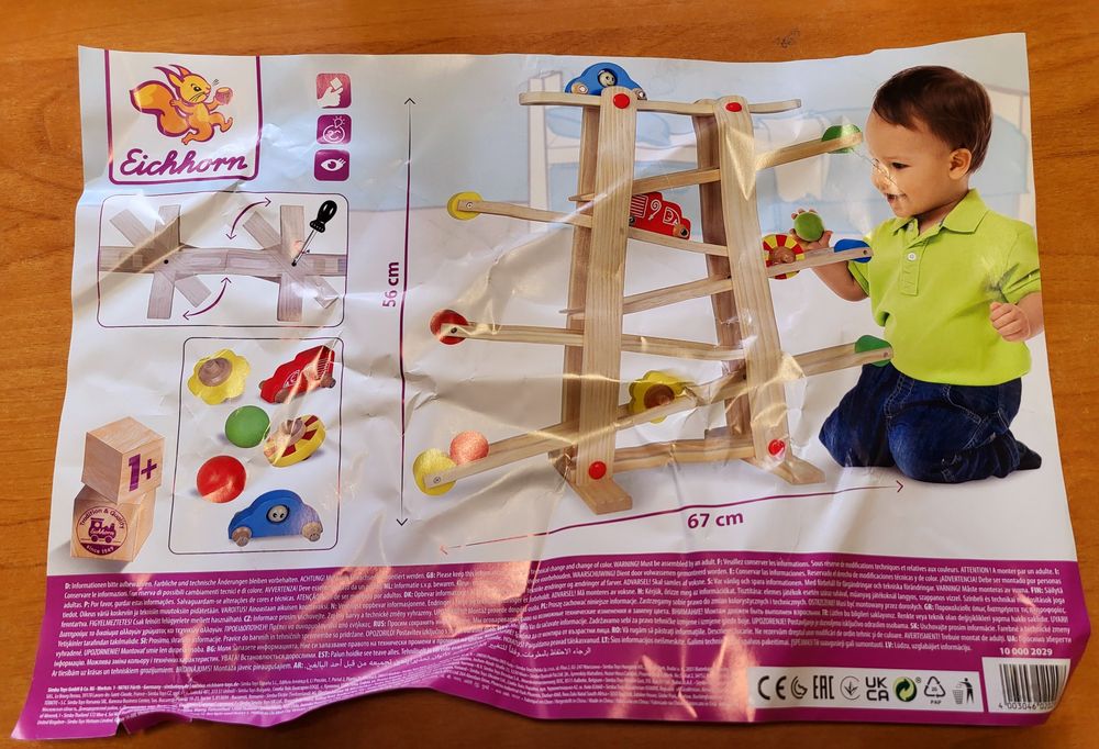 Drewniany Tor rolkowy Eichhorn Kulodrom