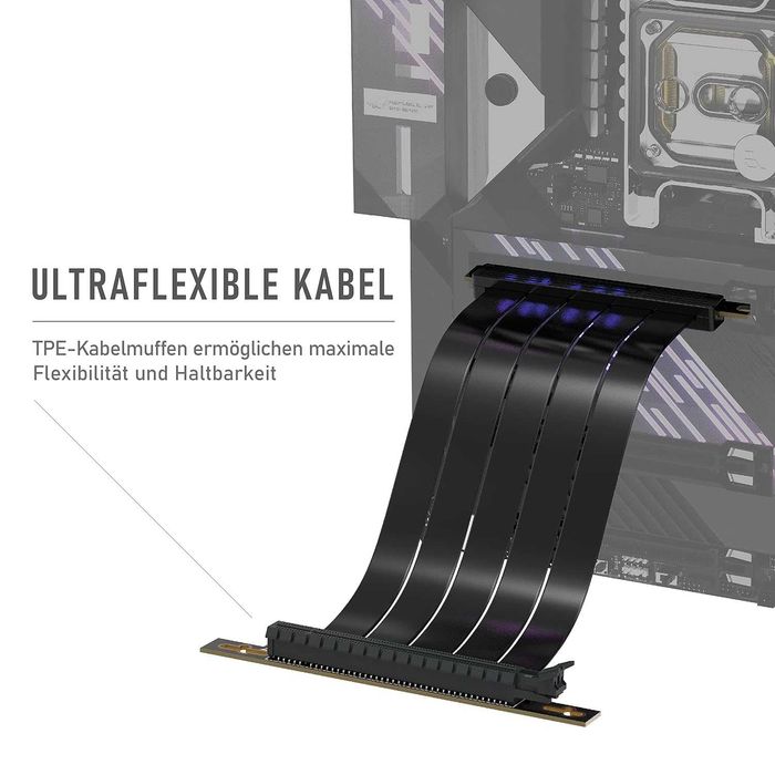 Kabel taśma riser EZDIY-FAB PCIe 4.0 x16 20 cm