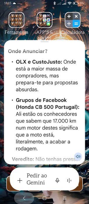 Honda CB 500 17.500km Estado Coleção