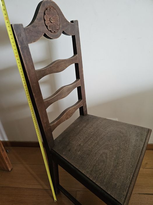 Mesa sala jantar castanha  extensivel com 6 cadeiras