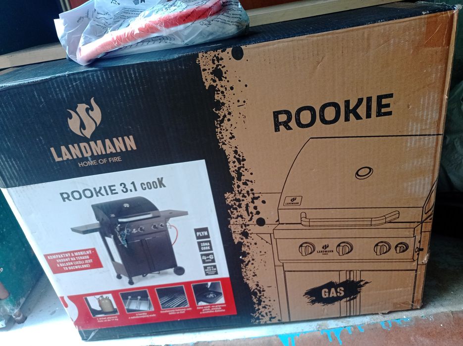 Grill gazowy rookie   z reduktorem