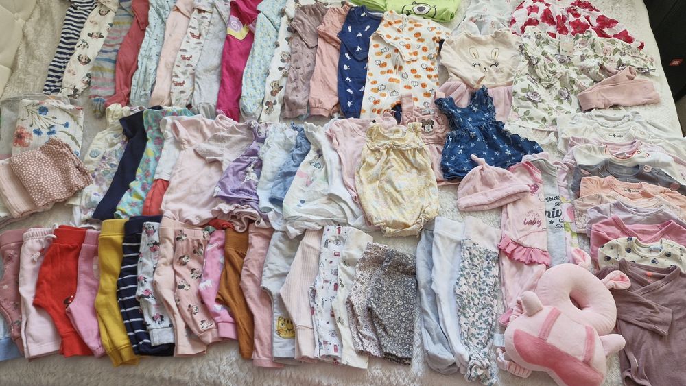 Paka ubranek dla dziewczynki 62 68 56