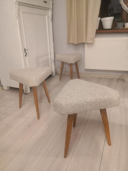 Taboret PRL trójnóg loft design