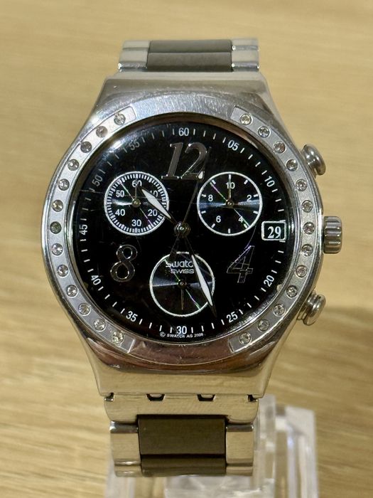 Наручний годинник. Модель: YCS485G Dreamnight  Оригінальний Swatch Irony Chronograph Swiss Made, сталевий браслет