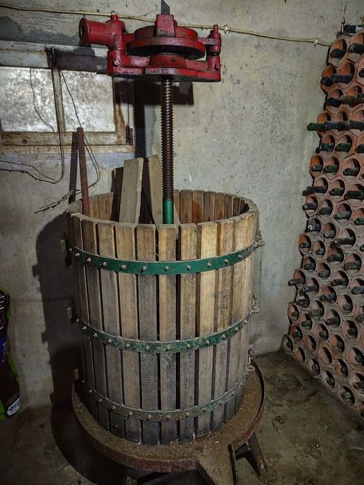 Prensa para fazer vinho