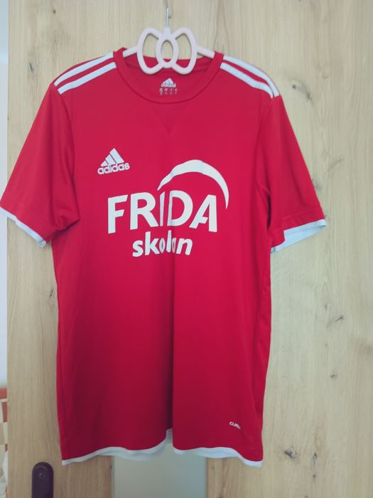 Koszulka sportowa męska adidas t-shirt Climalite czerwona Klubbhuset