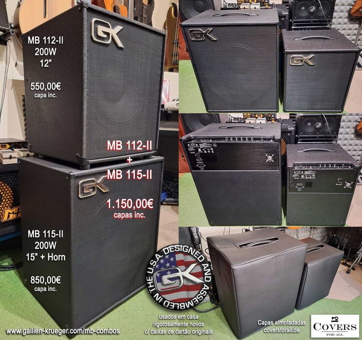 Vendo combos Gallien Krueger MB 112-II e MB 115-II