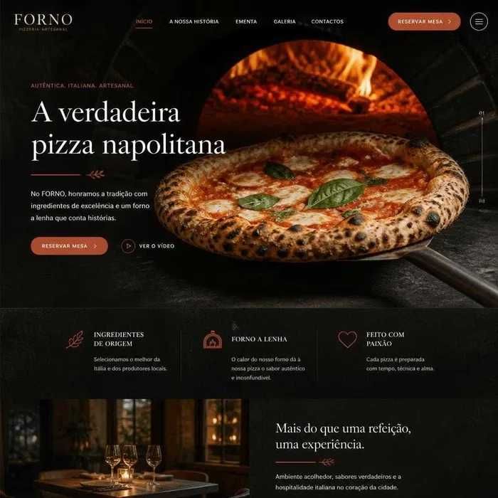 Criação de Site Profissional + 1 Ano de Alojamento Grátis