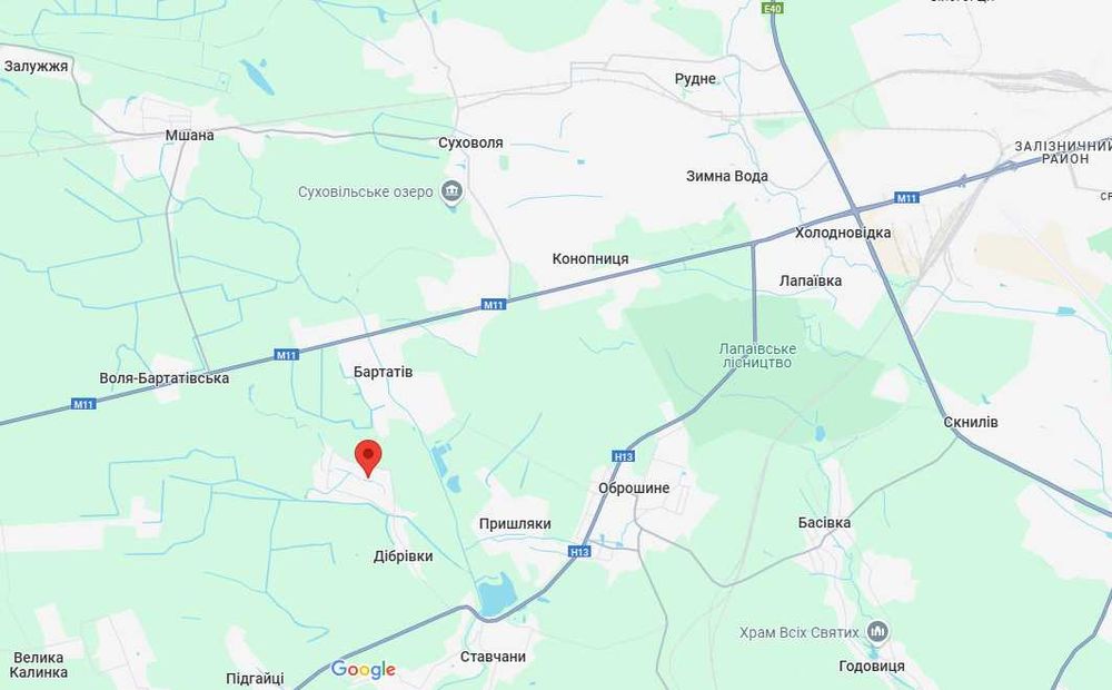 Продаж земельної ділянки в с.Дібрівки, Пустомитівського району