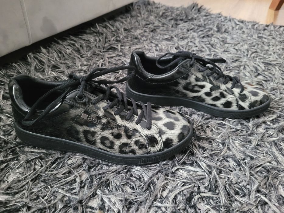 Buty Björn Borg szara panterka lakierowane