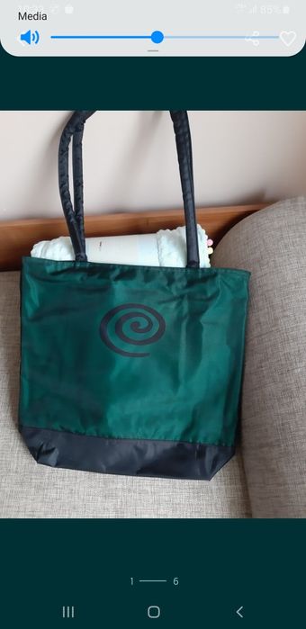 Torebka tkmaxx shopperka torba zieleń wiosna damska home na ramię boho