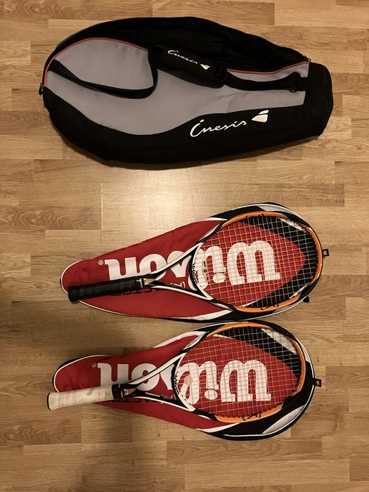 Conjunto Wilson K-Factor – 2 raquetes + saco + bolas