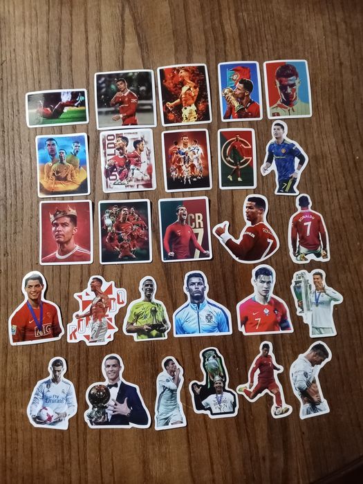 Coleção de autocolantes do Cristiano Ronaldo