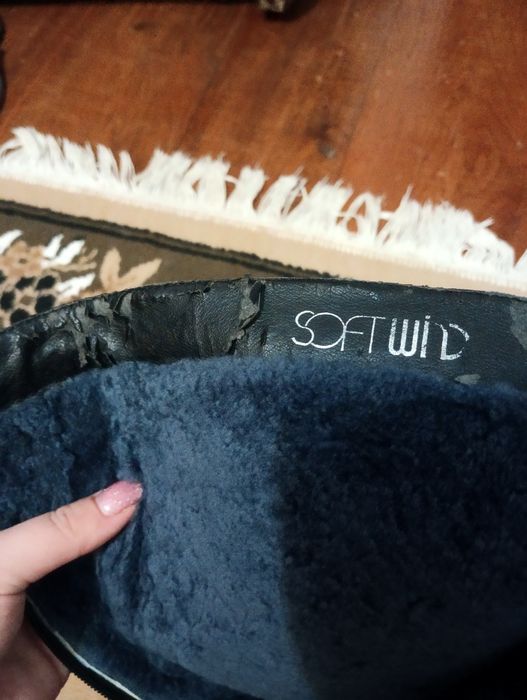 Сапоги з натуральної замші