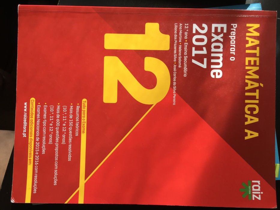 Livros/Exame de Matemática, Fisica & Quimica e Biologia 10º,11º e 12º