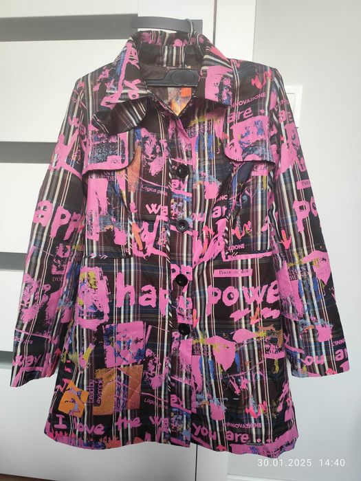 Płaszczyk wiosenno-jesienny trencz Desigual rozmiar 40