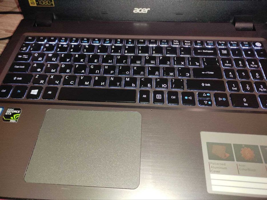 Ноутбук Acer Aspire V5-591G  i7-6700HQ/RAM 8 ГБ/HDD 1 ТБ/250 ГБ
