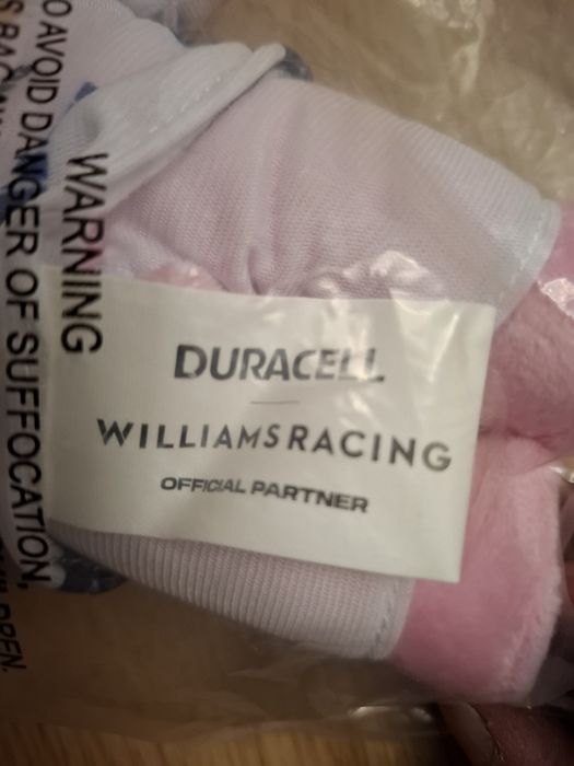 Pluszak Duracell F1, króliczek, Williams Racing