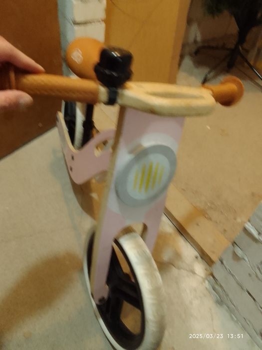 Rowerek biegowy drewniany