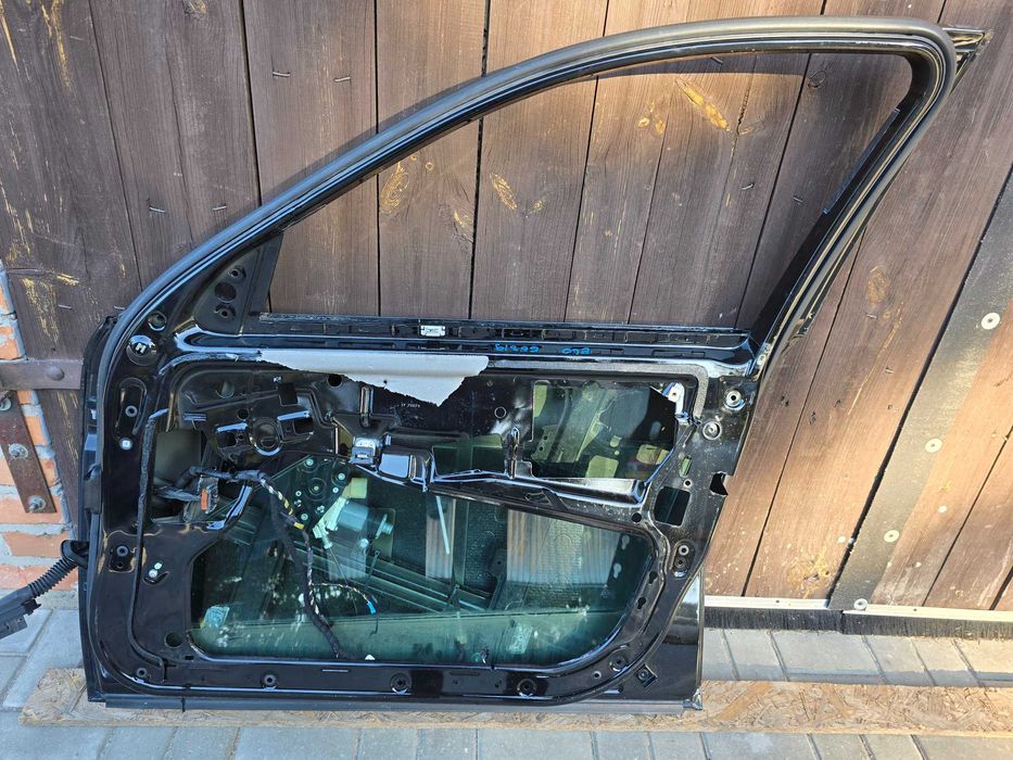 BMW 5 E60 E61 Drzwi Prawe Przód Schwarz 2 668/9 Org. Lakier