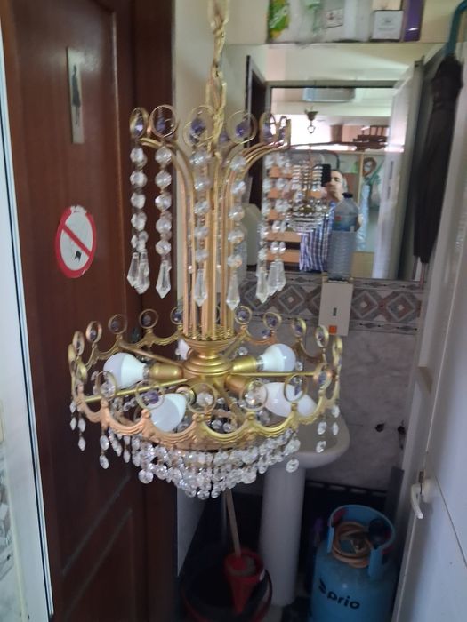 Candiero de sala de jantar cristal.