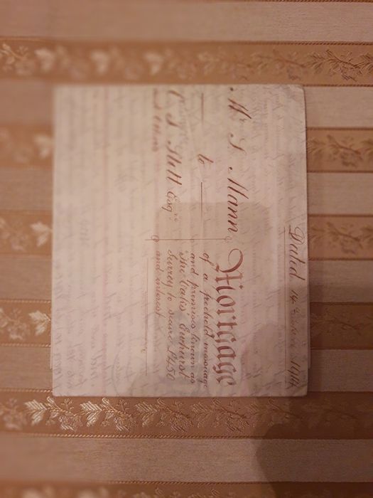 Dokument Anglia Wielki Pergamin Slott z 1914 roku - Oryginalny