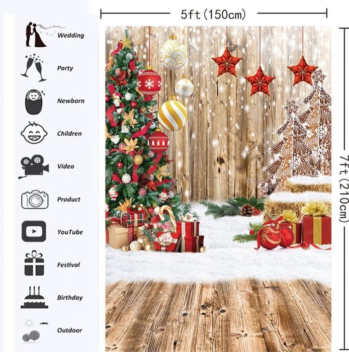 Tło bożonarodzeniowe brokatowa dekoracja