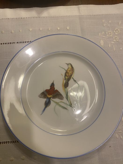 Coleçao 6 Pratos Passaros Vista Alegre