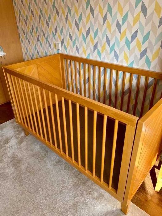 140x70 Wooden Crib