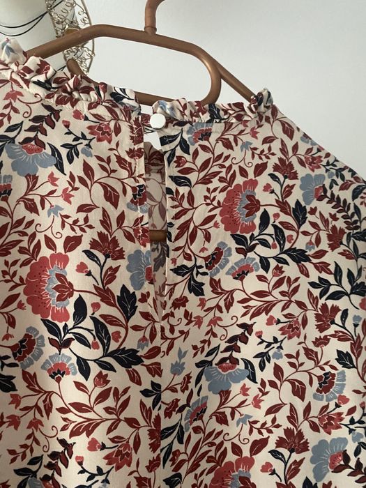 Блузка блуза бежева у квіти стиль бохо primark s С м