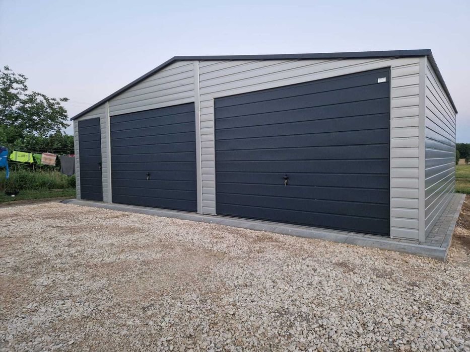 Garaż blaszany 6x5 m PREMIUM garaże blaszane 6x5 7x5 8x5 9x5 6x6 7x6 8x6 9x6 PRODUCENT garaży PREMIUM !!!