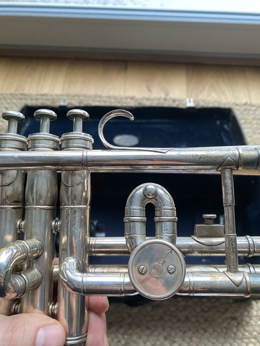 Trąbka Silbron Boosey&Co strój A/Bb z BRĄZU, kornet