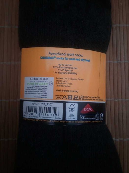 3 пари термо шкарпетки Coolmax Cat Caterpillar р 39-46носки рабочие