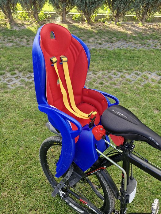 Fotelik rowerowy Hamax Sleepy – odchylane oparcie, montaż na ramie, kompletny