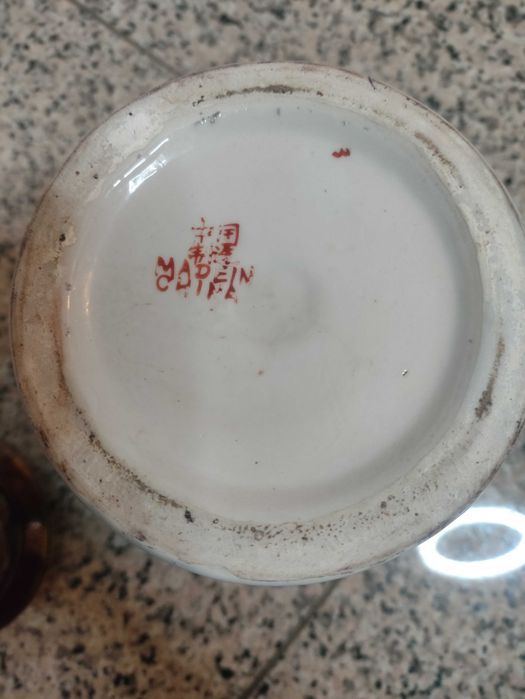 Pintura á mão com tinta de ouro em relevo, Vintage